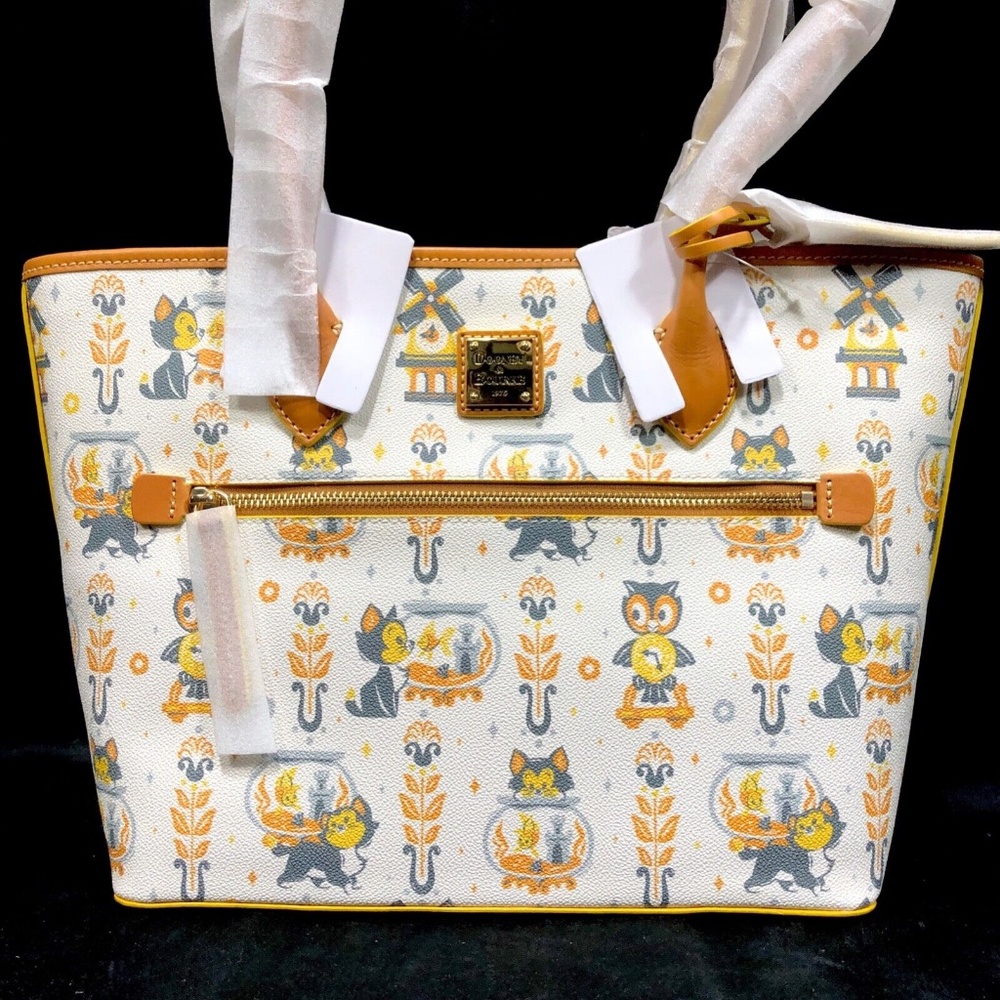 Disney Parks Dooney & Bourke Pinocchio Figaro & Cleo Tote Purse Bag B - NEW - Picture 2 of 8